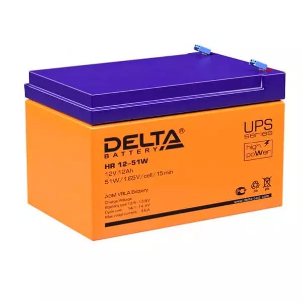 Аккумуляторная батарея Delta Delta HR 12-51W