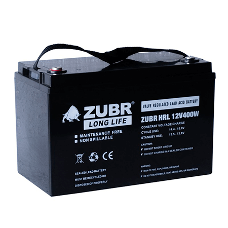 Аккумулятор ZUBR HRL12-400W 12V110Ah