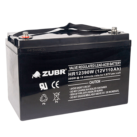 Аккумулятор ZUBR HR12-390W 12V110Ah