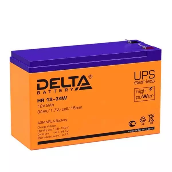 Аккумуляторная батарея Delta Delta HR 12-34W