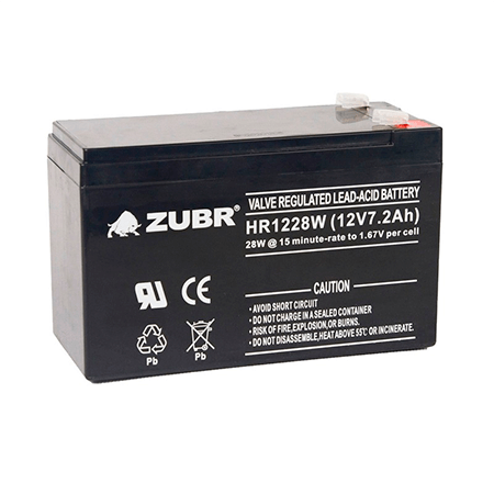 Аккумулятор ZUBR HR12-28W 12V7.2Ah