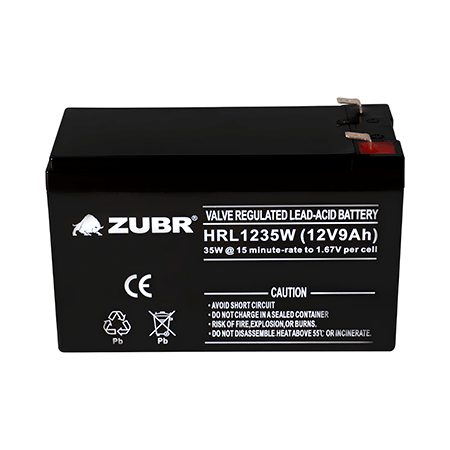 Аккумулятор ZUBR HRL12-35W 12V9Ah