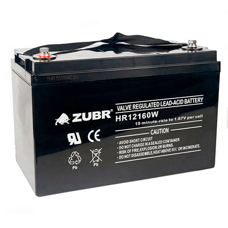 Аккумулятор ZUBR HR12-160W 12V45Ah