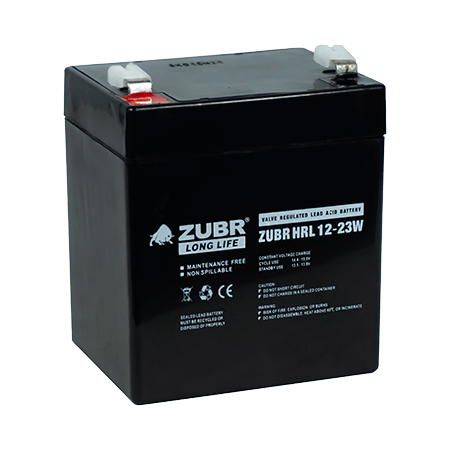 Аккумулятор ZUBR HRL12-23W 12V5.8Ah